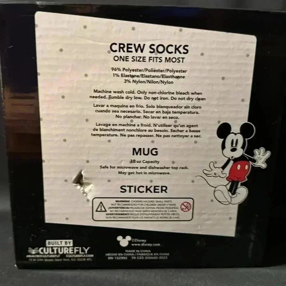 Mickey Mouse Mug and Socks (NWOT) - Picture 3 of 5